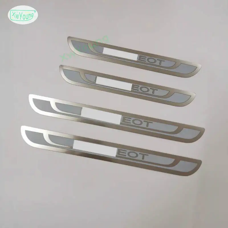 

4Pcs For Peugeot 5008 3008 2008 301 307 308 508 206 207 407 408 2008-2019 Door Sill Scuff Plate Guard Threshold Pedal