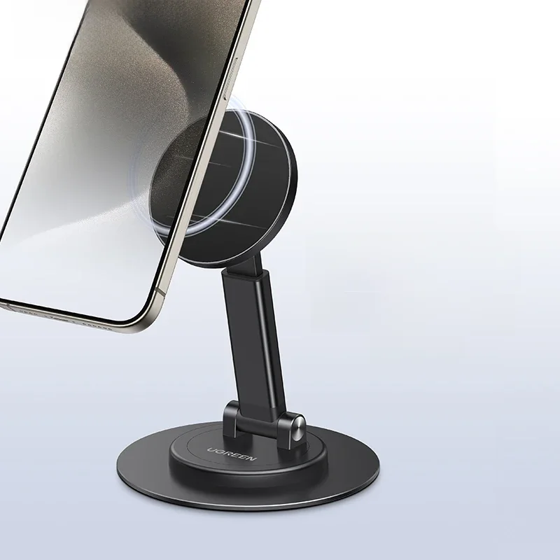 Magnetyczny stojak na telefon UGREEN 360° °   Obrotowy aluminiowy stojak na telefon komórkowy do Magsafe iPhone 15 14 13 Pro Max Xiaomi Samsung Huawei — zdjęcie 2