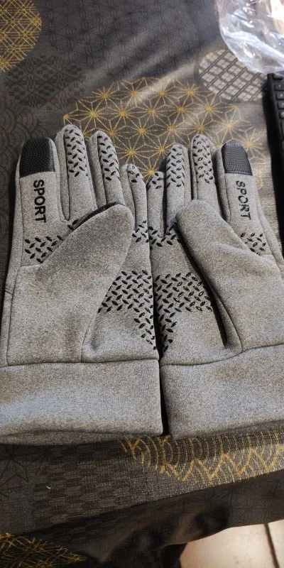 Winter Warm Gloves Touch Screen Windproof Cold-proof Cycling Gloves, Men's Women's Running, Hiking Skiing Gloves photo review