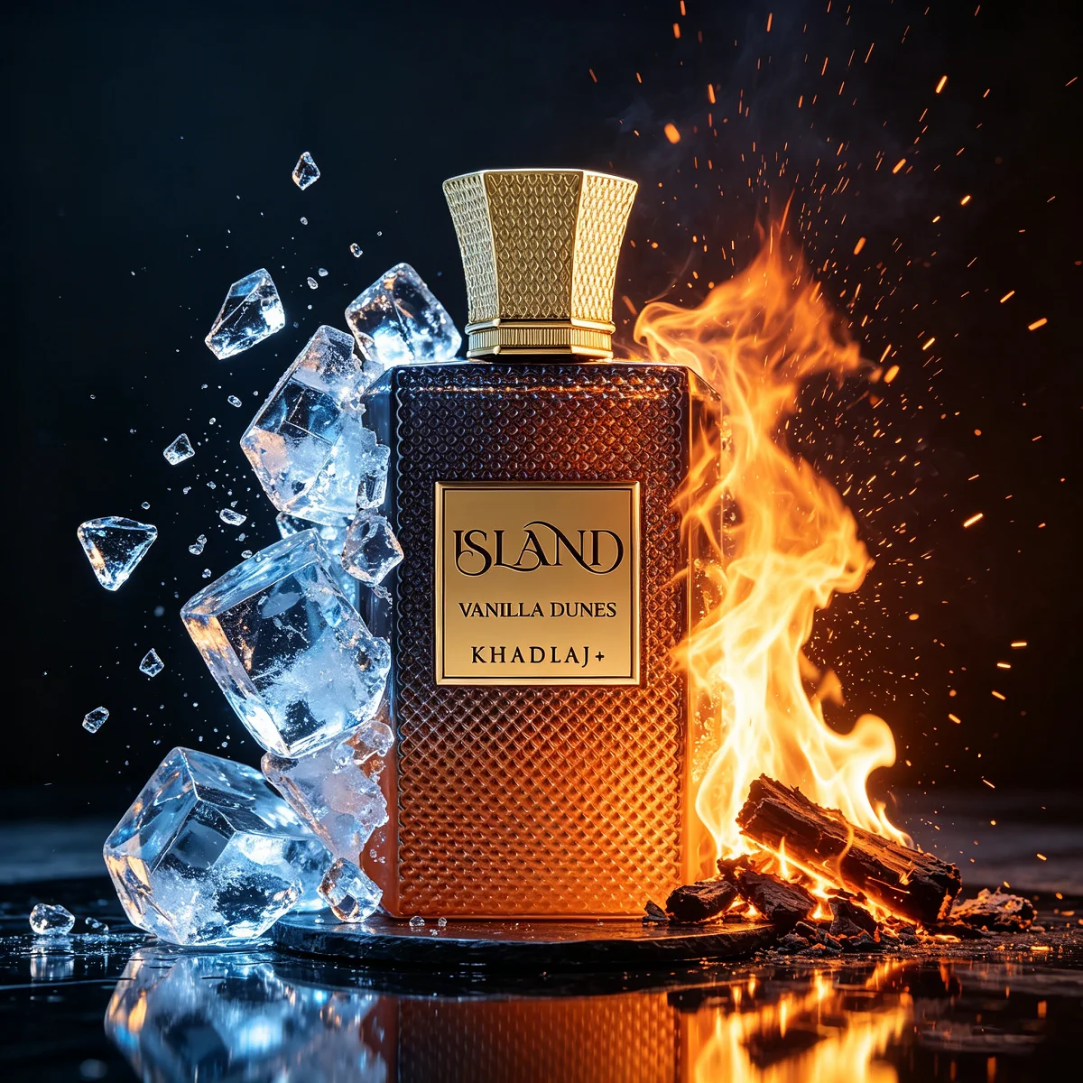 

Khadlaj Island Vanilla Dunes Унисекс парфюмерный спрей Extrait de Parfum | Восточный ванильный аромат | Идеальный подарок для женщин и мужчин | 3.4 жидких унций