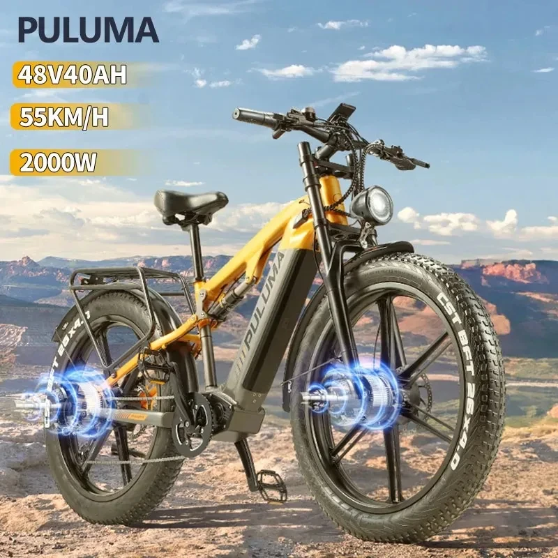 EBIKE-Vélo électrique tout-terrain à moteur pour touristes, batterie de 48V, 20Ah, 3000W