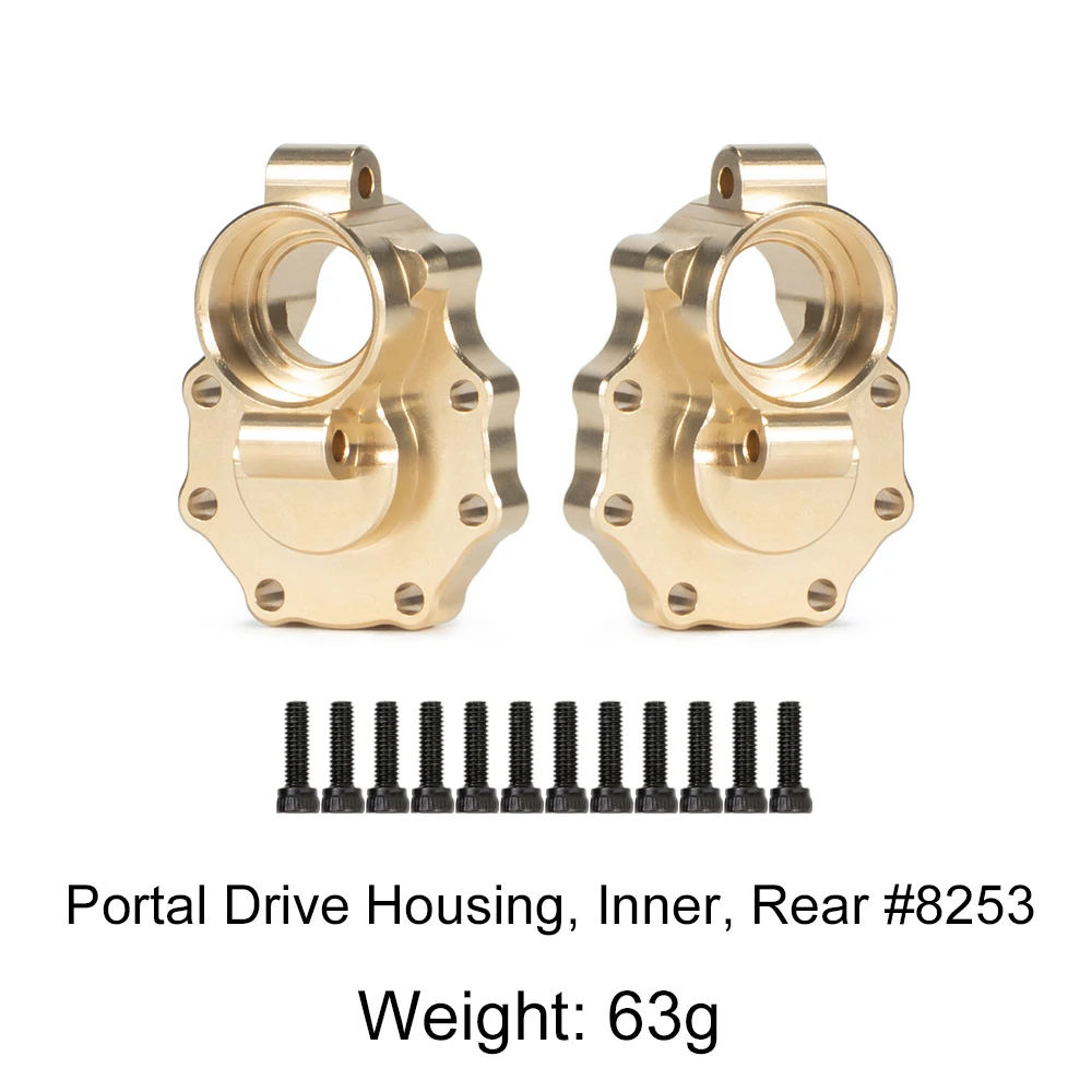 EPINON for TRX4 Brass Portal drive housing 63g for 1/10 RC Crawler Car Upgrades Parts Replacement of 8253