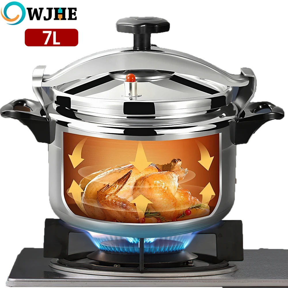 OWJHE 7L Libreria a pressione in alluminio Libreria a pressione multifunzionale Stufa a gas Casa Ristorante Libreria a pressione a prova di esplosione