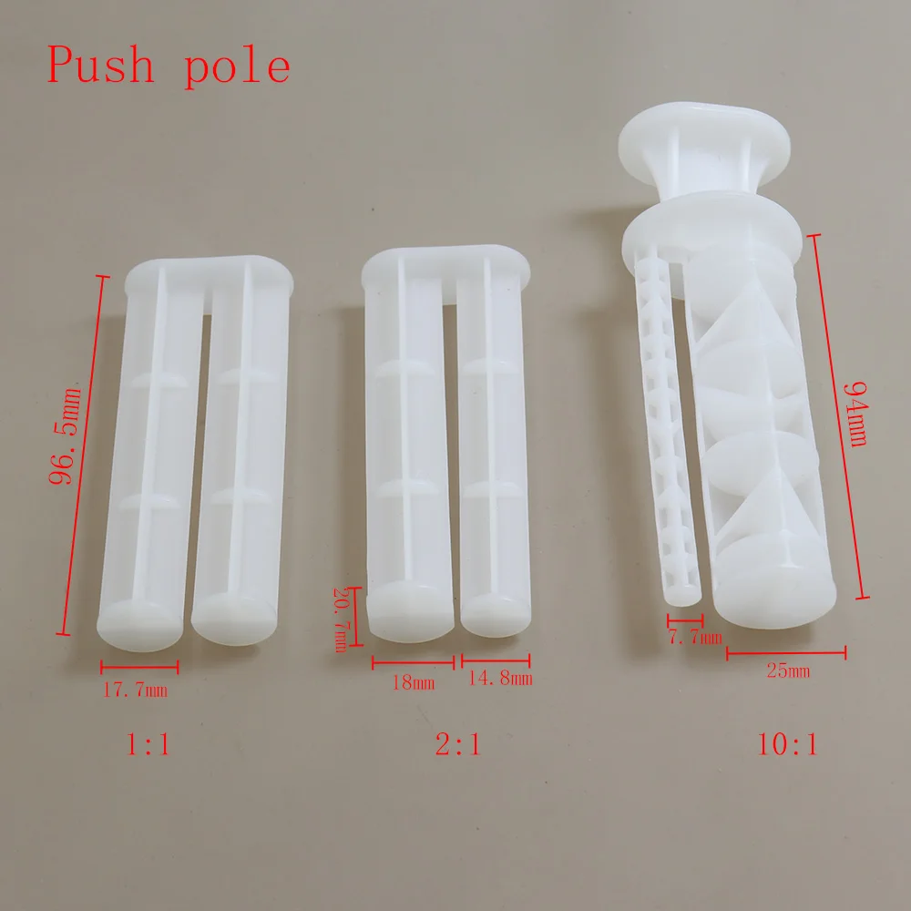Cilindro in plastica a tubo misto colloidale AB a doppio gruppo 1: 1/2: 1/10: 1 palo di spinta