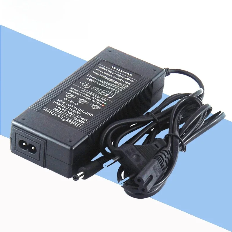 LiitoKala 12V 24V 36V 48V 2A/5A 3S 6S 7S 10S 13S 18650 Lithium-Batterie-Ladegerät 12,6V 29,4V 42V 54,6V DC 5,5*2,1mm