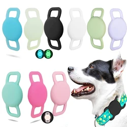 Airtag Dog Collar Holder,Air Tags Holder for Airtag, Strong Soft Silicone Protective Case with Cat Dog Collar Accessories