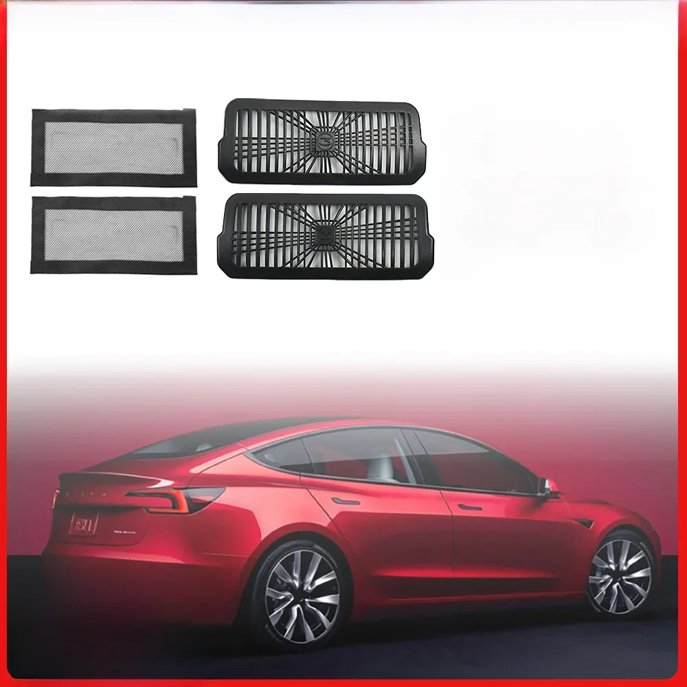 Couvercle de protection Anti-blocage pour grille de sortie de siège arrière, accessoire de protection pour Tesla modèle 3 2024