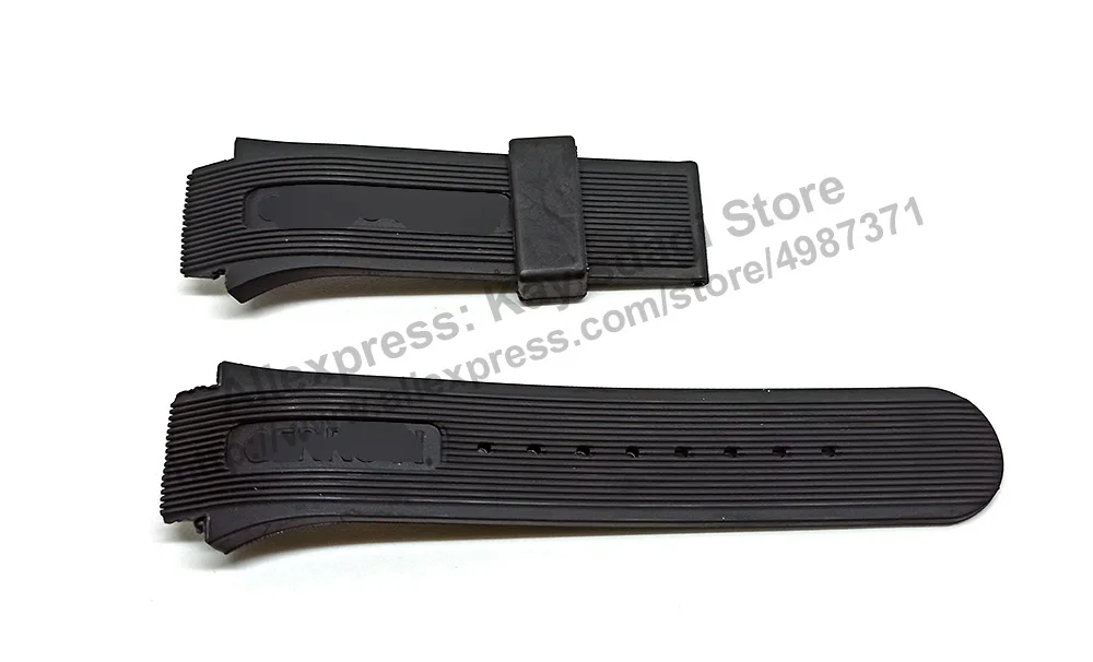 18mm Black Rubber Replacement Watch Band / Strap compatible for Cerruti 1881 68311