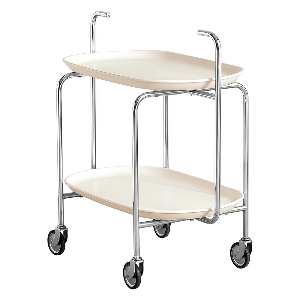 Cream Wind House Cart Multifunctionele verschuifbare bank met wielen Zijkast Theetafel Kleine duwtafel keuken Huismeubilair Slaapkamer Shot
