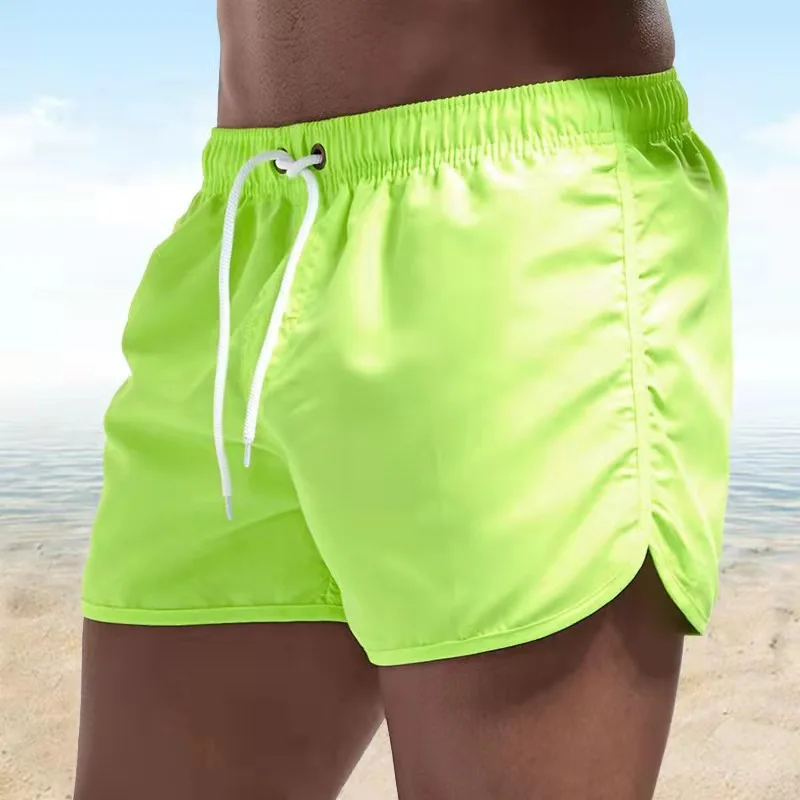 Men\'s Swim Shorts Summer Colorful Swimwear Man Swimsuit Swimming Trunks Sexy Beach Shorts Surf Board Male Clothing Pants Running