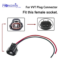 Enchufe de arnés de conector eléctrico y solenoide de sincronización de válvula Variable VVT, VVT146, VVT4201 para 06-16, Dodge, Hyundai, Kia, Toyota, Lexus