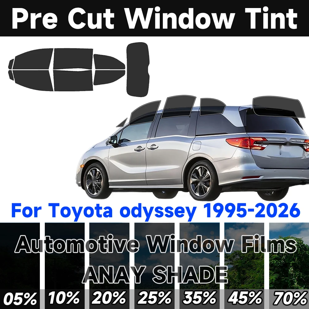 

Для Honda Odyssey 1995-2026 любой год, автоматическая предварительно вырезанная тонировка окон, автомобильная защита от солнца и ультрафиолета, тепловая 2-слойная защитная пленка для окон, конфиденциальности