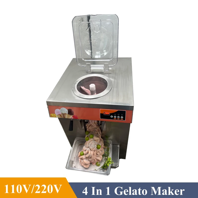 Hard Ice Cream Maker Machine Table Type 6L Commercial Production Equipment Milk Tea Shop Automatic 24L/H Buffet Restaurant