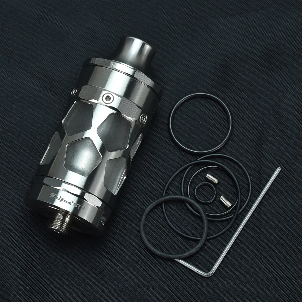 Taifun GT5 RTA 25mm Typhoon GTV Style  Atomizer 6ml Adjustable Vaporizer Airflow 510 Drip Tip vs Taifun gt4 gtr gt noe VapeTank