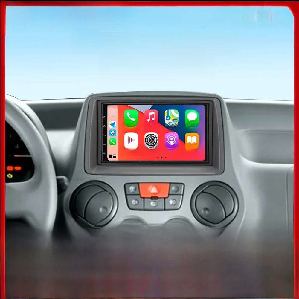 7 "Autoradio Android 14 Voor FIAT Panda 2003 2004 2005 2006 2007 -2012 Stereo Multimedia Speler navigatie Autoradio Carplay Auto - afbeelding 2