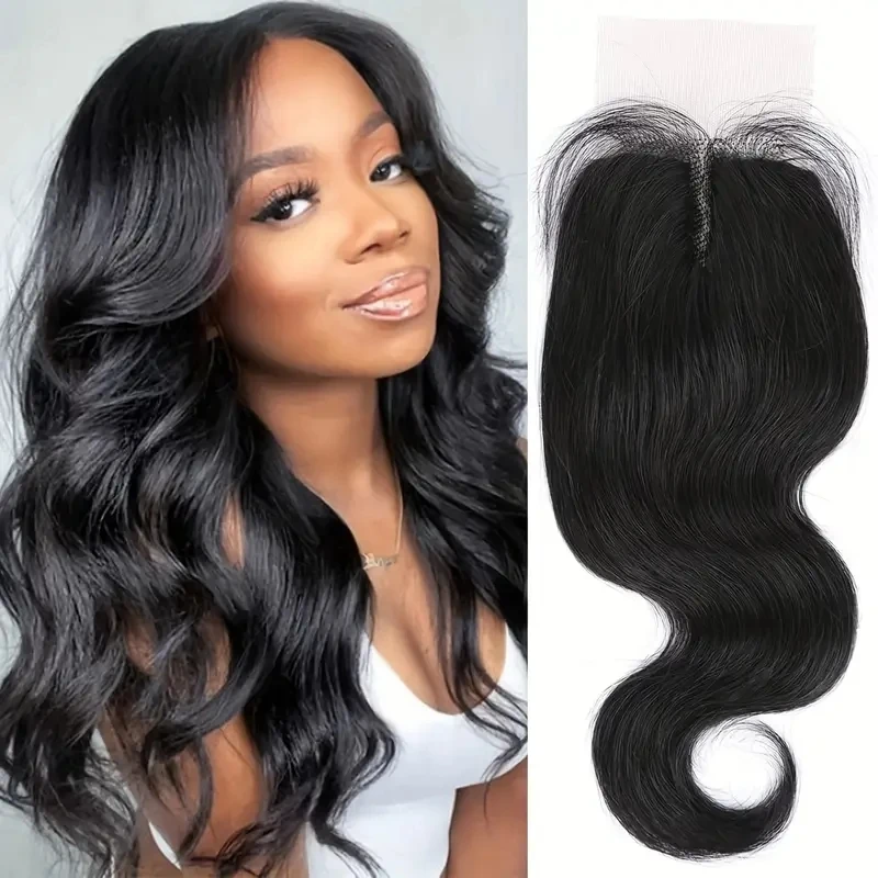 Closures Only Transparent Lace Closure Human Hair Body Wave Brazilian Hair T Middle Part Natural Color Cheap Hair Closure