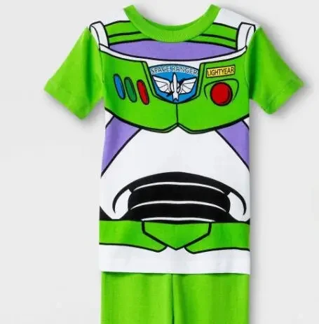 Toy Story Buzz Lightyear Wooden Captain Kids/Adult Pajama Set Summer T-Shirt + Pants Boys & Girls Pajamas Casual