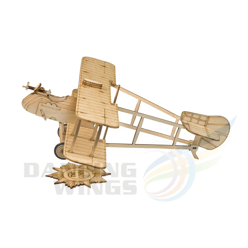 Dw hobby 1:45 mini escala airco dh.2 avião de madeira modelo exibição 3d quebra-cabeças avião de madeira balsa rc avião modelo kit montagem vc07