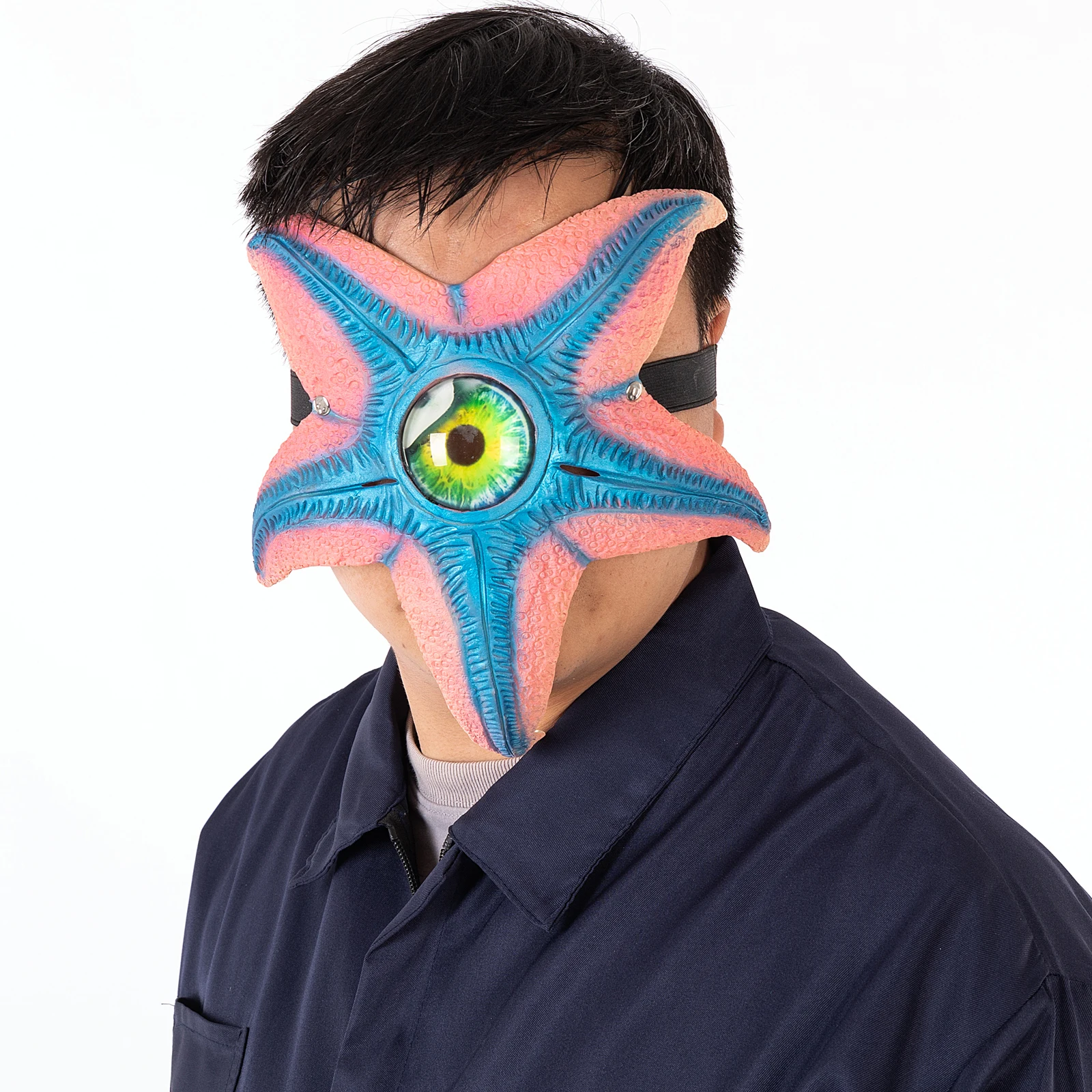 P-Jsmen Halloween Marine Leben Cosplay Starfish Latex Maske Karneval Kostüm Kopfbedeckungen Halloween-Party Requisiten Liefert Dekoration