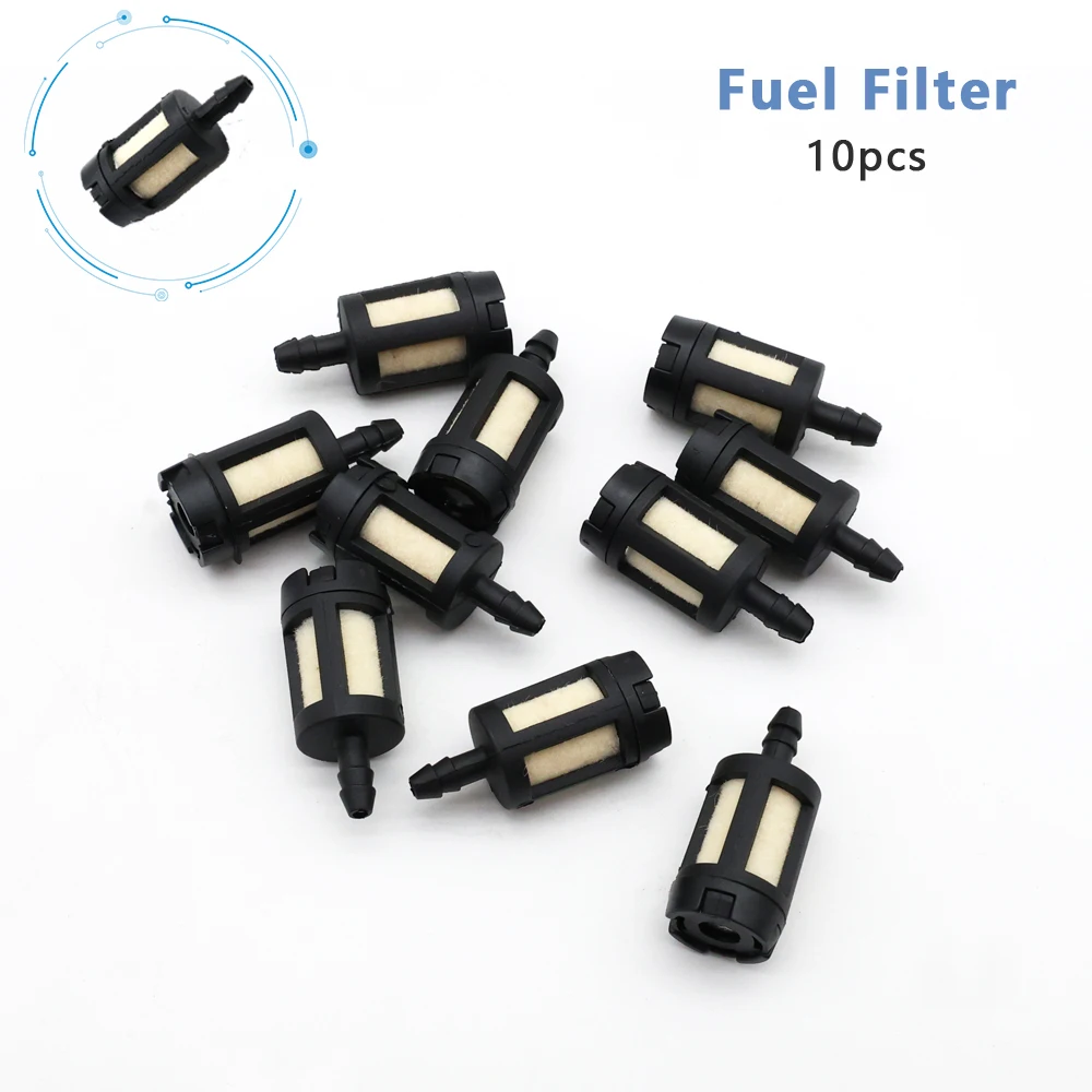 

10pcs 40-5 Gasoline Universal Fuel Filter Garden Machinery Lawn Mower Chain Saw Trimmer Carburetor Garden Tool Fuel Filter