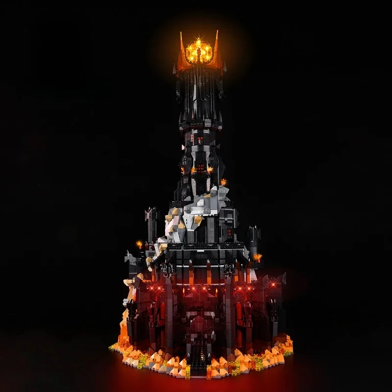 Kyglaring-décennie s de construction Le Seigneur des anneaux, kit d'éclairage LED, jouets modèles, Barad-Dûr, sans modèle, 10333