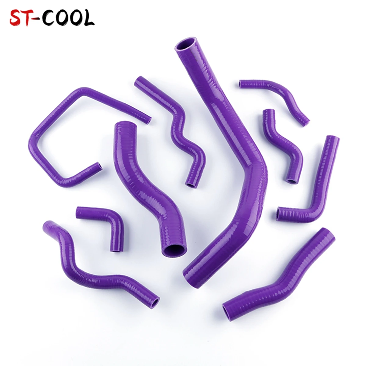 For Nissan Silvia 240SX 200SX S13 S14 S15 SR20DET Turbo Radiator Hoses Kit Silicone Tubes Pipes 10Pcs 10 Colors