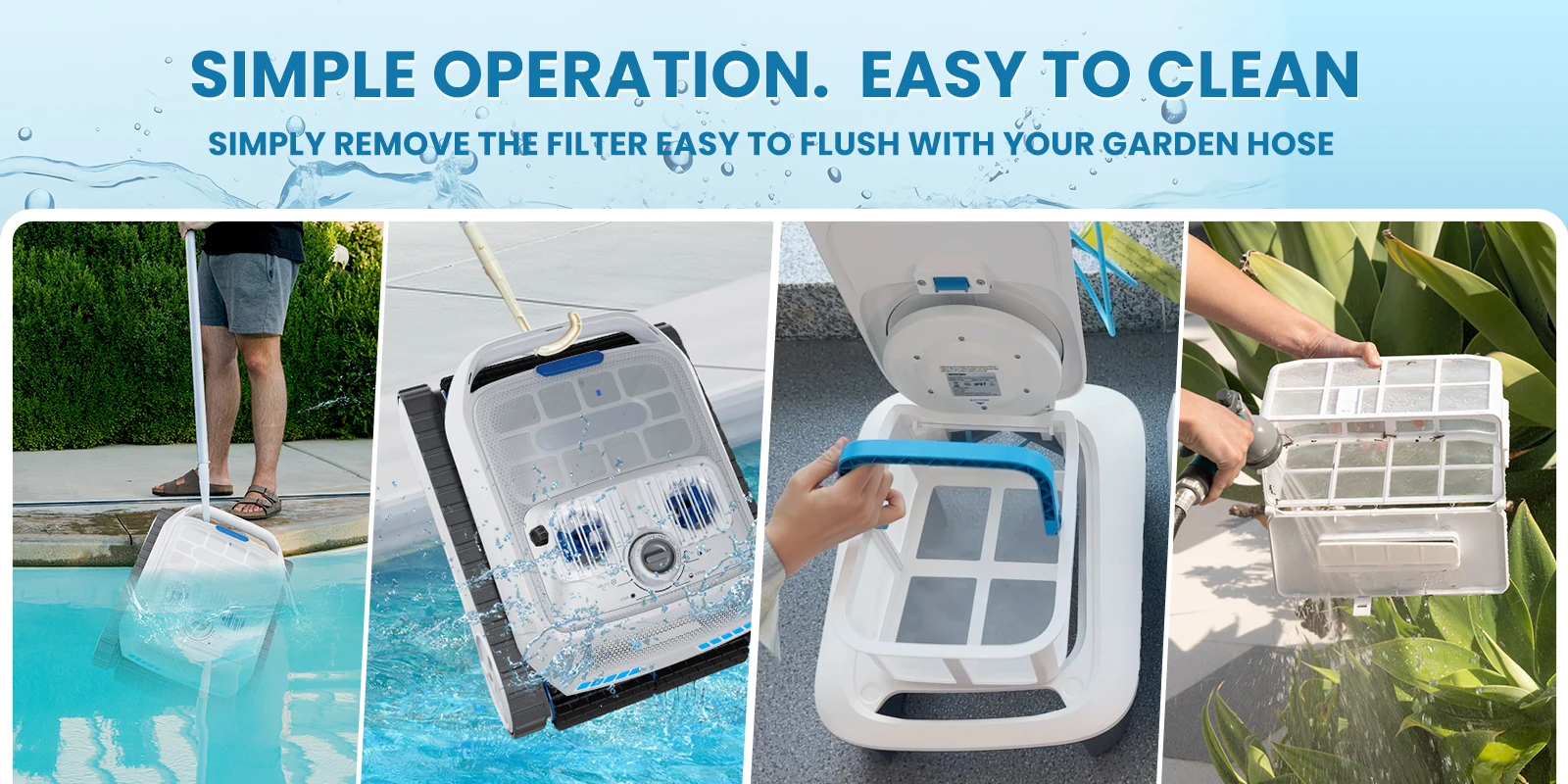 AIRROBO PC200 Roboter-Poolreiniger mit Smart NaviClean Technologie, Automatischer Wandkletter-Poolsauger mit 4L Filter und Auto-Rückkehr für Schwimmbecken – Detail 13