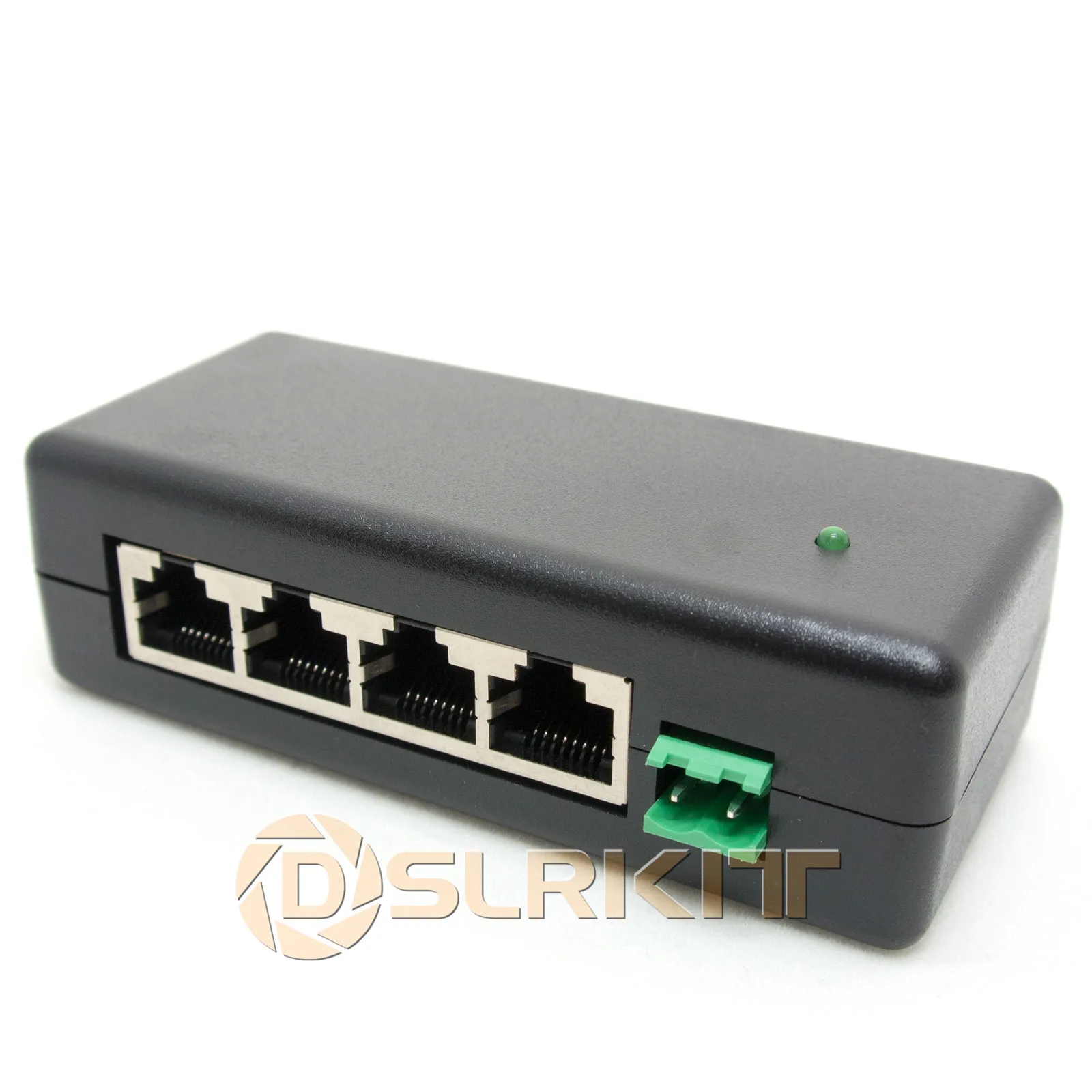 4 Ports Gigabit Passive PoE injector midspan Ethernet Adapter 48V2A 96Watt PSU