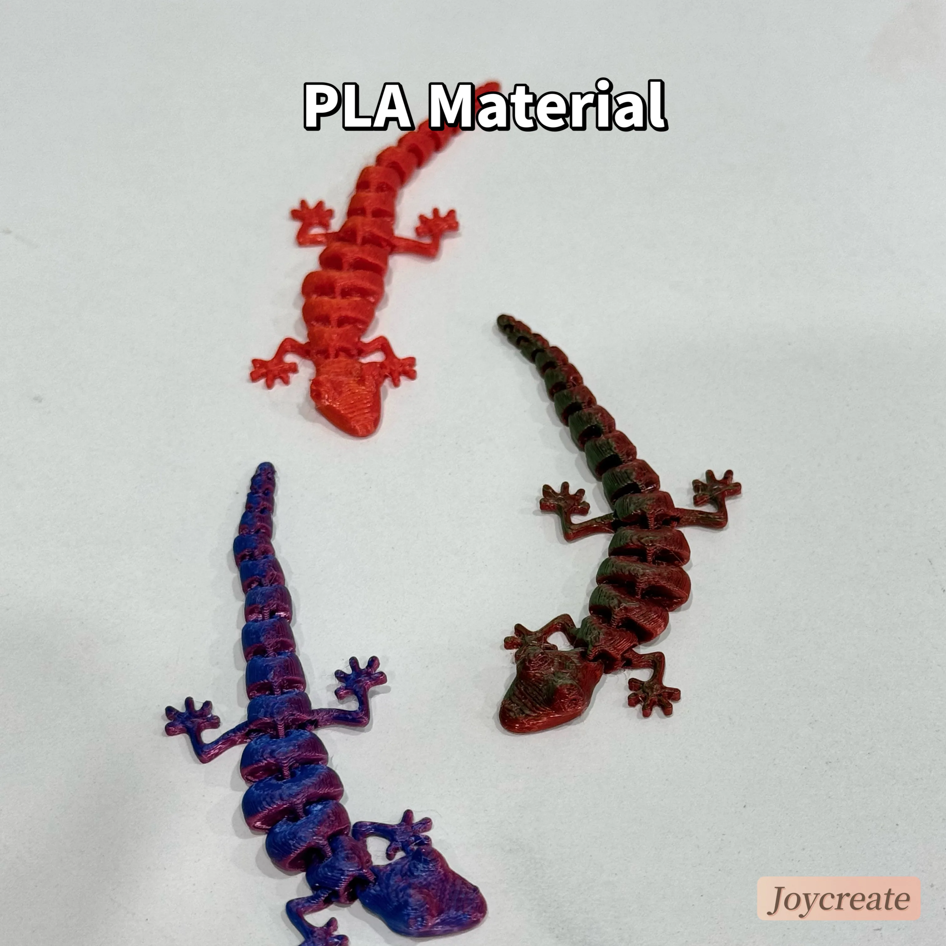 30 Stück 3D-gedruckte bewegliche Echsenfiguren, farbenfrohe und realistische Reptilien-Dekorationen, langlebige Kunststoff-Desktop-Ornamente – Detail 10