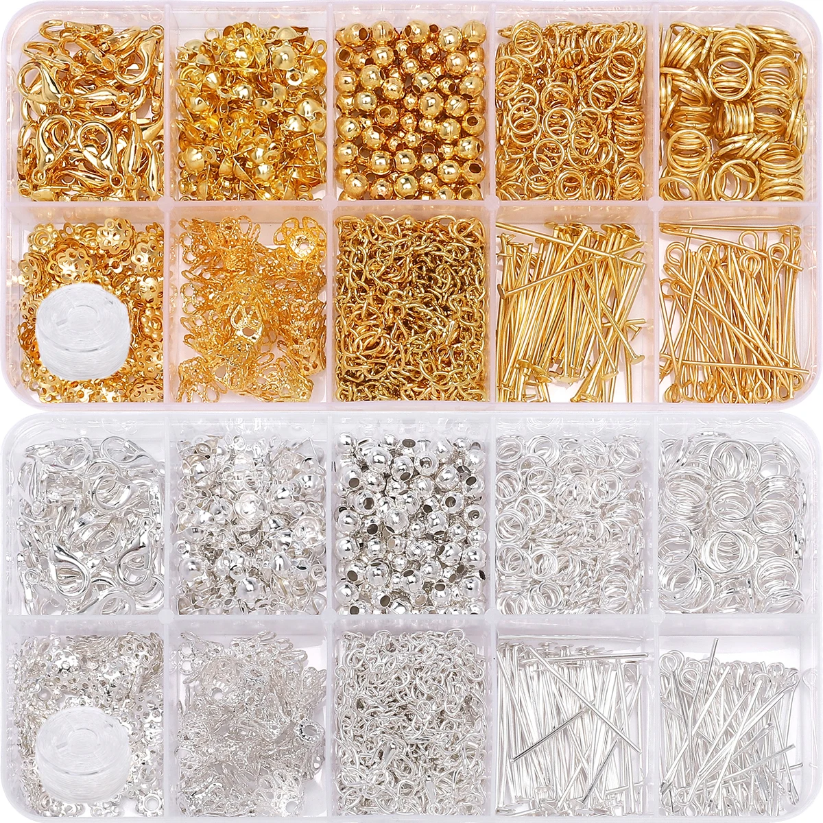 820pcs/Set DIY Beads Jewelry Accessories Jewelry Making Starter Kit Earrings Necklace Findings Suitable For Adults Beginners