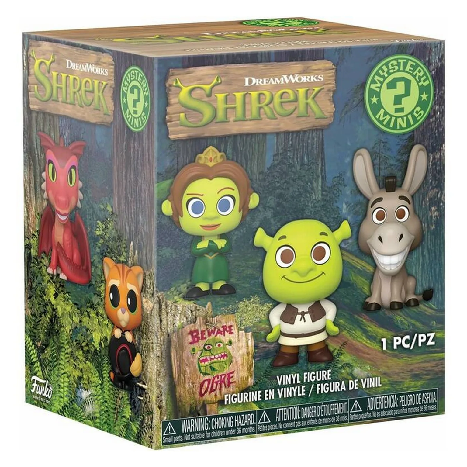 FUNKO MYSTERY MINI - SHREK - 1 unit sent randomly, 81177, movies, kids, adventure, DISNEY, collector, officially licensed store