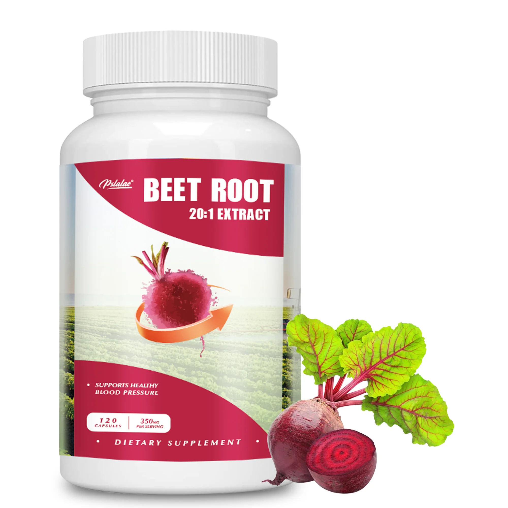 Beet Root - Supports Heart Health, Circulation, Immune System and Digestive System - 120 Capsules