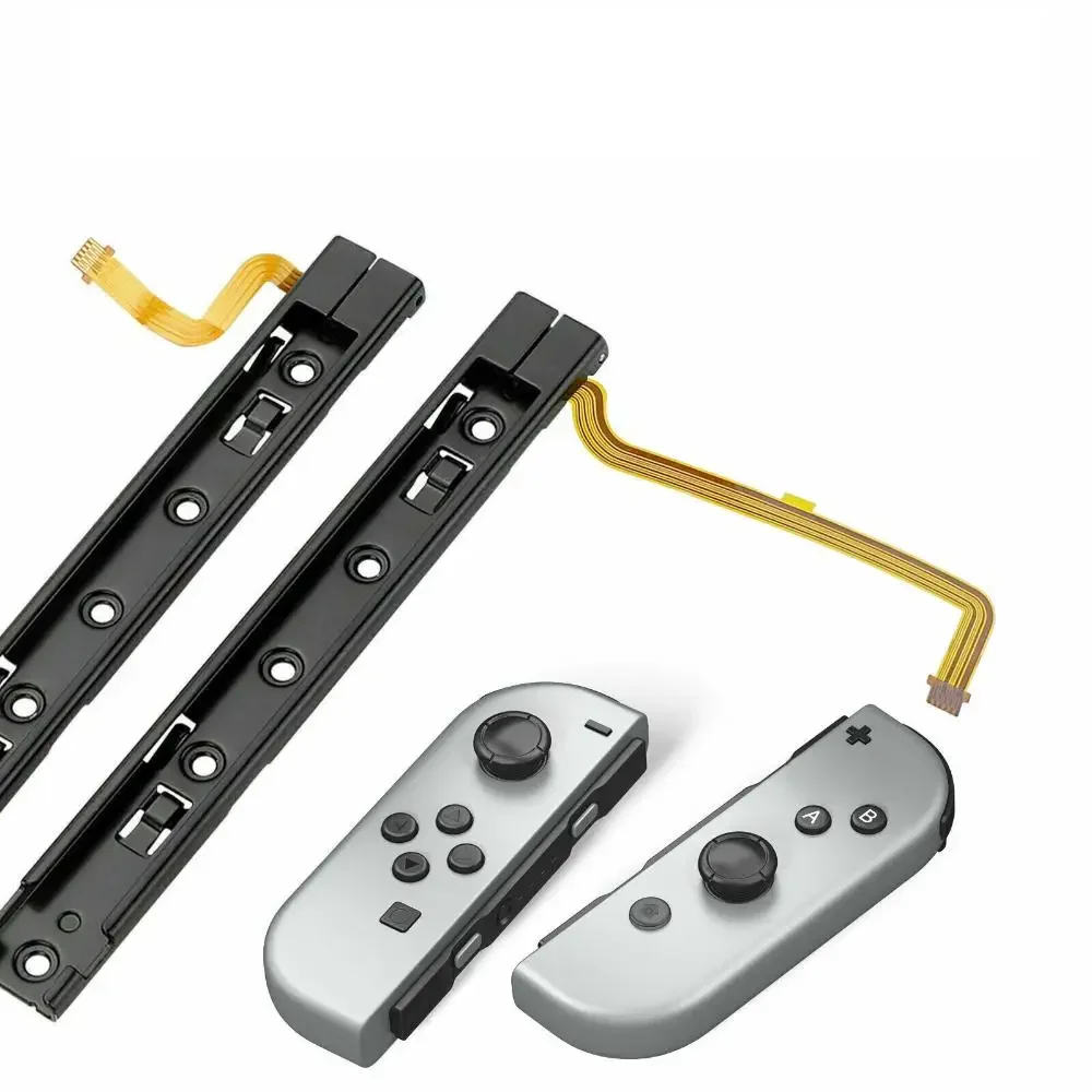 Rail coulissant droit et gauche avec câble flexible, pièce de rechange pour Console Nintendo Switch, accessoires JoyCon NS, 1 pièce