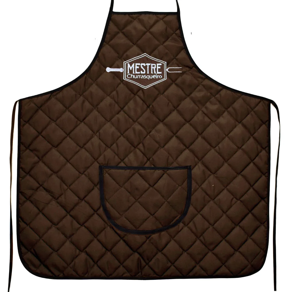 Embroidery Barbecue Apron with Large Dish Cloth