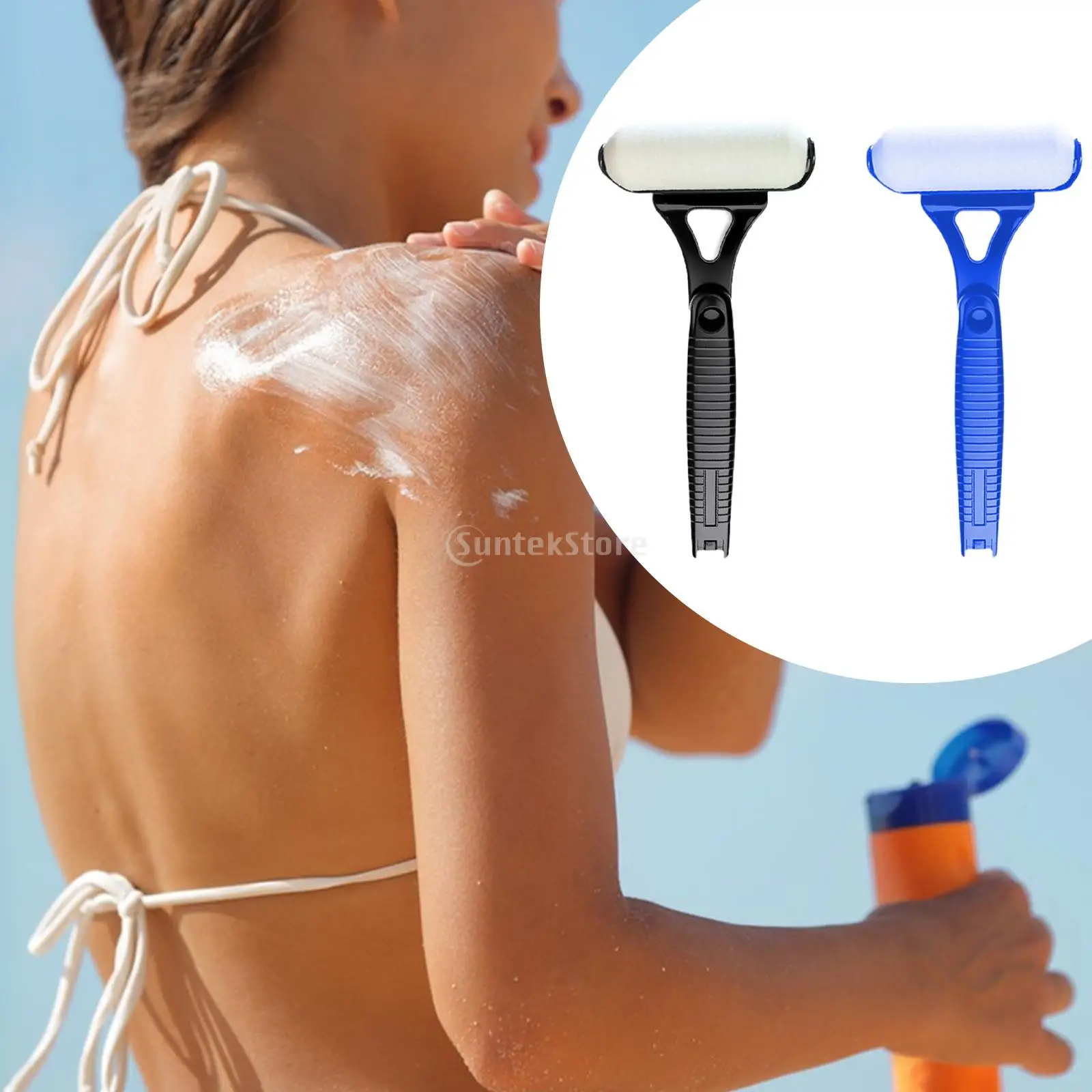 

Аппликатор лосьона для спины, солнцезащитный аппликатор для мазей с автозагаром, мужской складной аппликатор лосьона для спины и тела, портативный