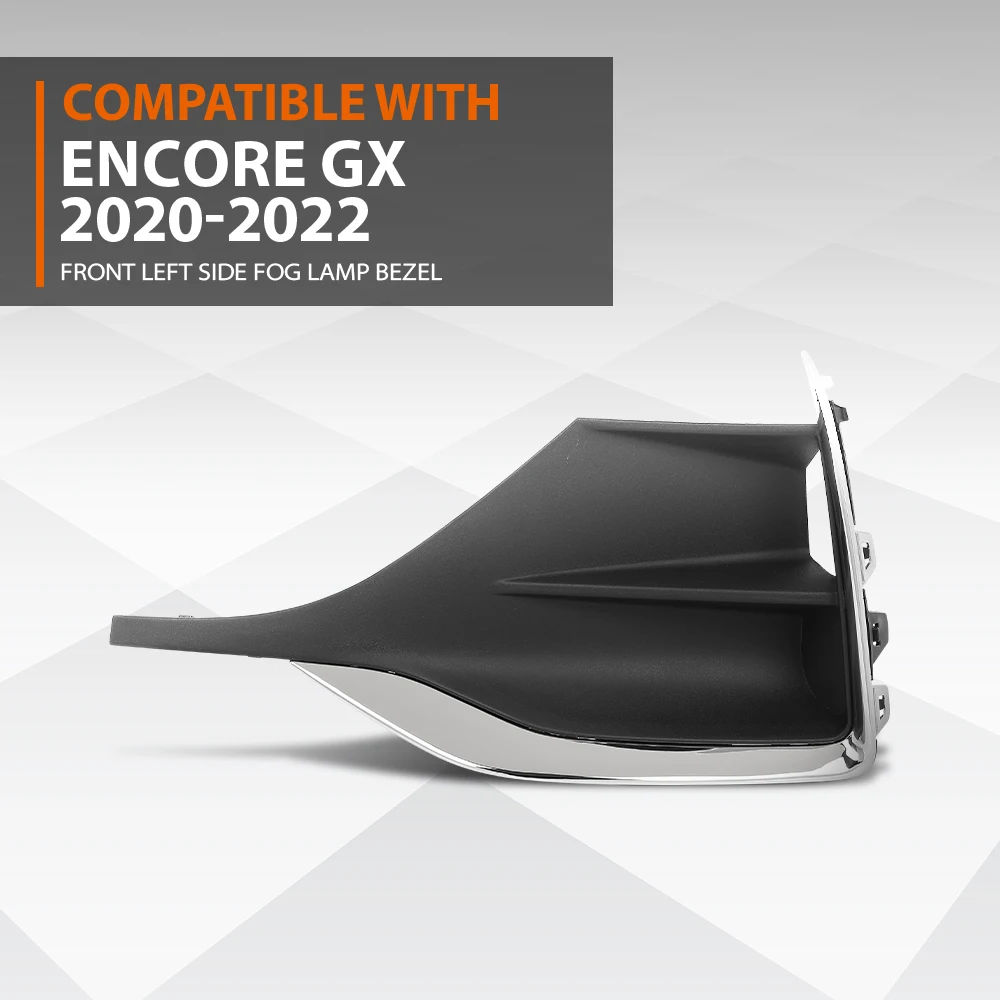 

Front Left Side Fog Lamp Bezel Insert Fit for 2020-2022 Buick Encore Gx 42660272 Pp+Abs Durable, Easy Installation Textured