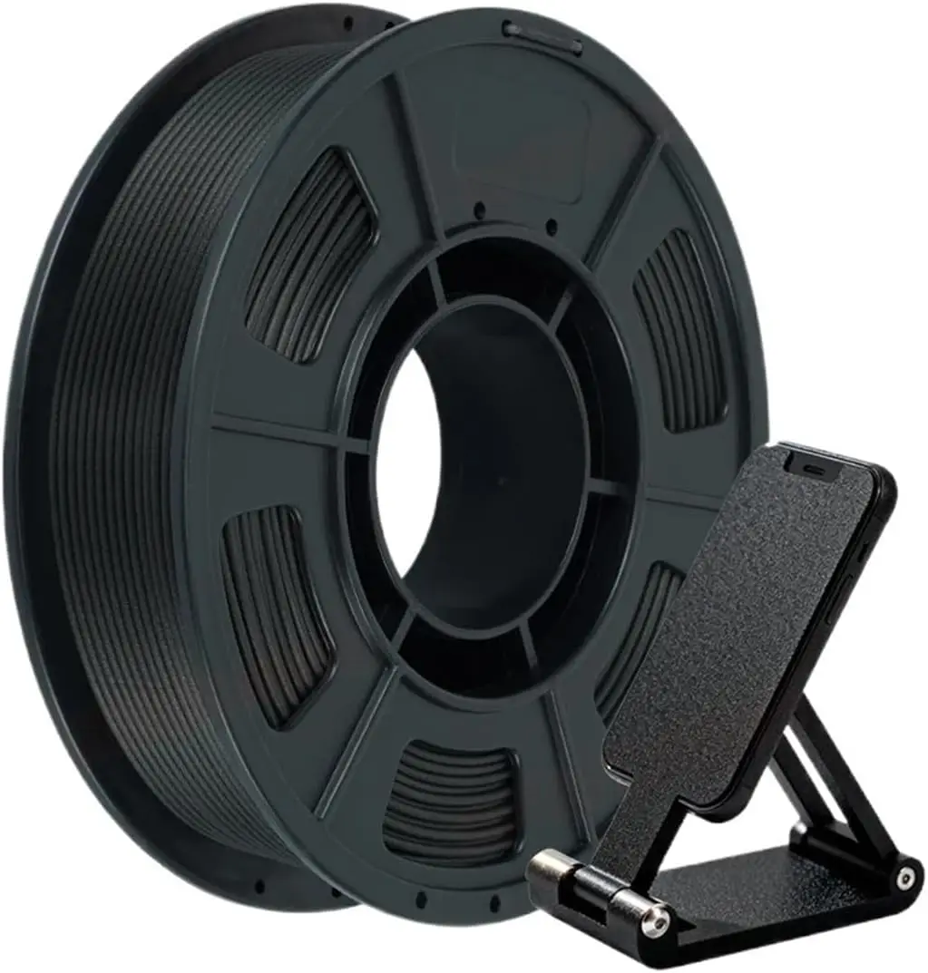 

PETG Black 3D Printer Filament 1.75mm 250g, High Strength New Formula, Excellent Layer Adhesion