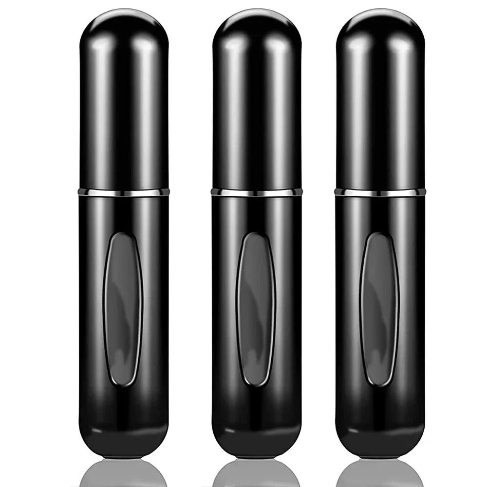 Mini bouteille de parfum rechargeable Portable de 5ml, 3 pièces, pompe de parfum, récipient cosmétique vide, bouteille atomiseur pour voyage