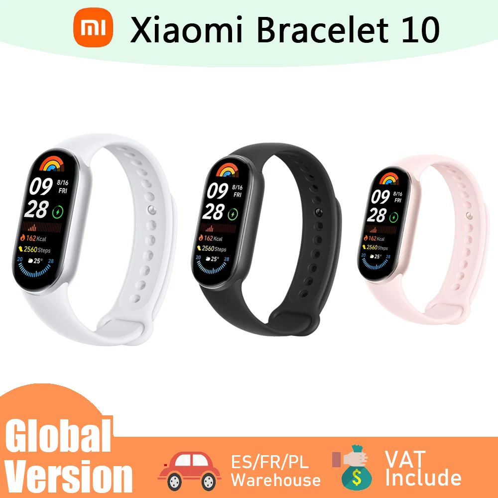 Version mondiale bracelet Xiaomi 10 bracelet intelligent sport santé étanche sommeil fréquence cardiaque plein écran longue durée de vie de la batterie