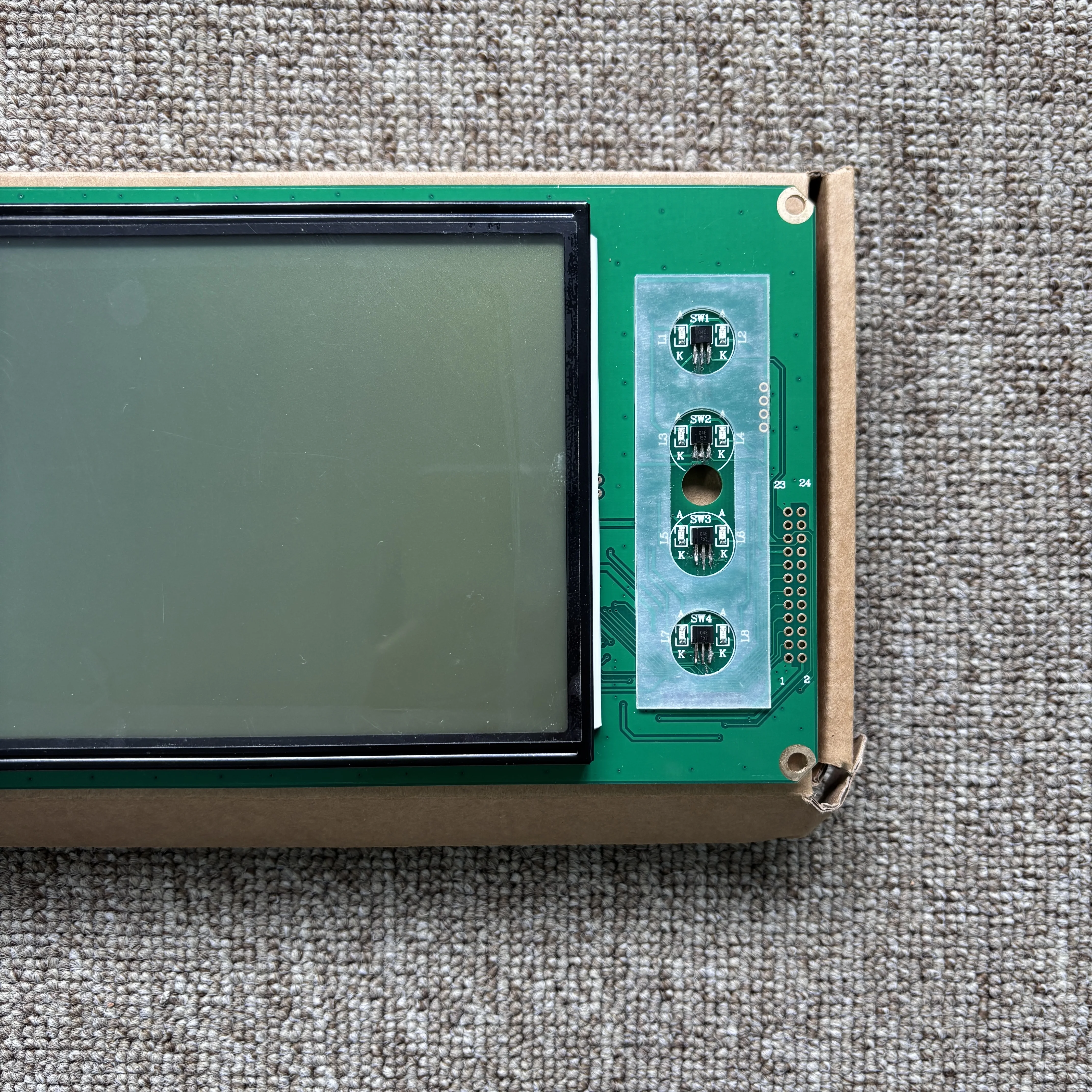 شاشة LCD متوافقة مع محركات كاتربيلر C7/C9 أرقام أجزاء CAT 307-7542 307-7542-0 4 3077542 307-7541 تطبيق بحري