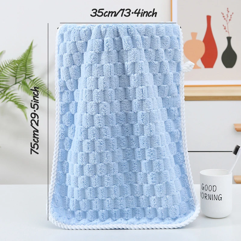 4pcs Soft Absorbent Towel Set, Coral Fleece Microfiber Hand Towel, Multicolored Lint-Free Quick-Drying for Bathroom & Home