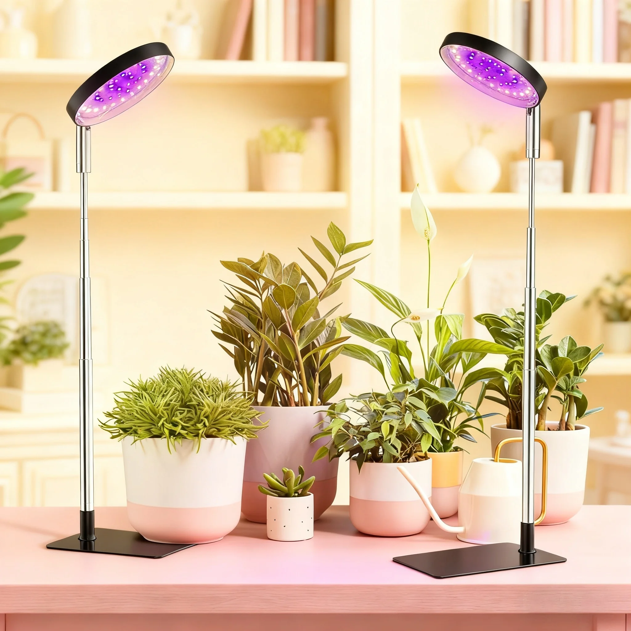 LED Plant Grow Light Indoor Garden 10 Dimmable Levels USB Grow Light Full Spectrum Timer Setting Hydroponic Greenhouse 3H/9H/12H