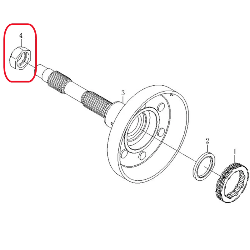 M20 Drive Shaft Nut for CFmoto 500 X5 U5 CF188 600 X6 Z6 U6 625 CF196 800 X8 U8 800 Trail Z8 800EX Z8-EX 0180-060003-00001