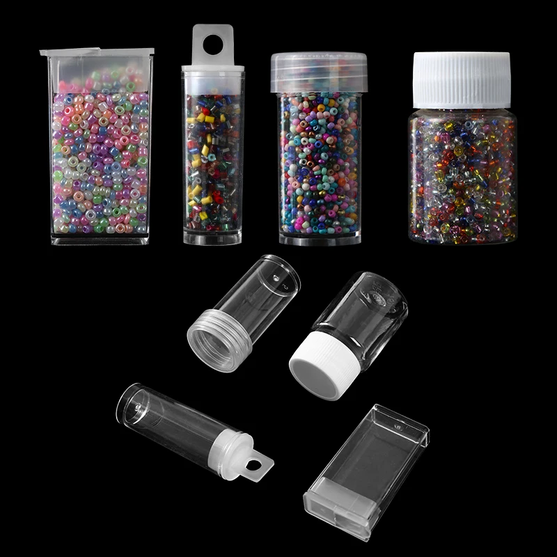 Small Plastic Seed Beads Storage Containers Transparent Diamond Painting Box Organizers for DIY Art Crafts Nail Pill Rhinestones