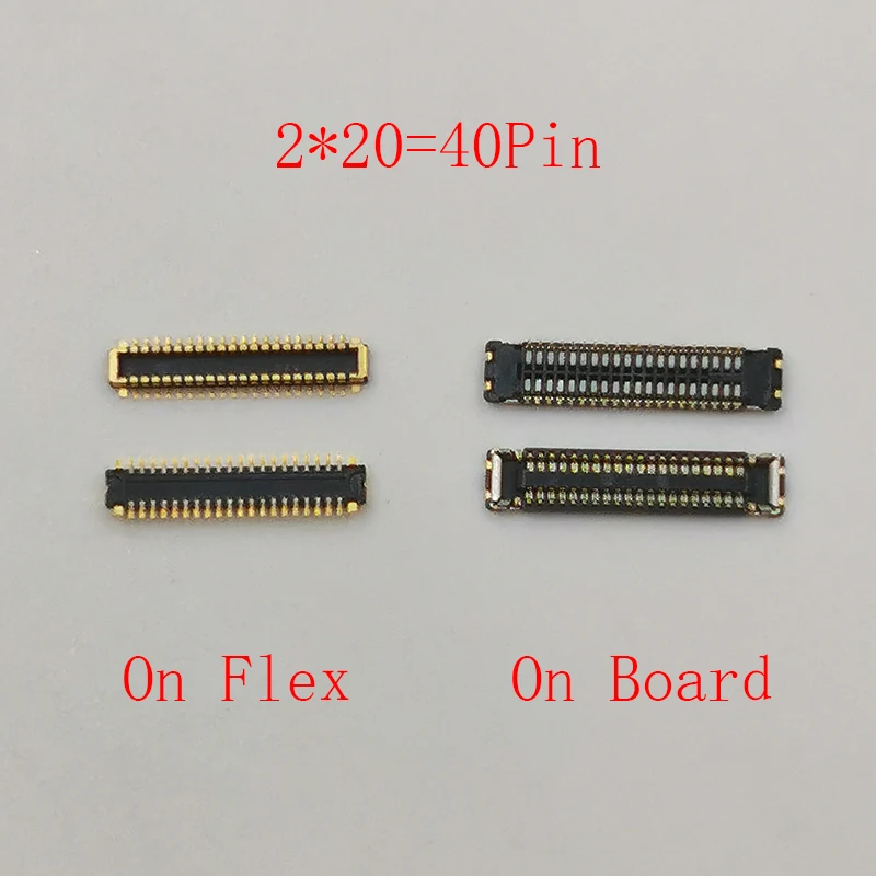 2Pcs 40pin LCD Display FPC Connector For Huawei Honor 9 Youth Nova7 Nova 2i RNE-L21 Nova2S HWI-TL00 Screen Flex Plug On Board