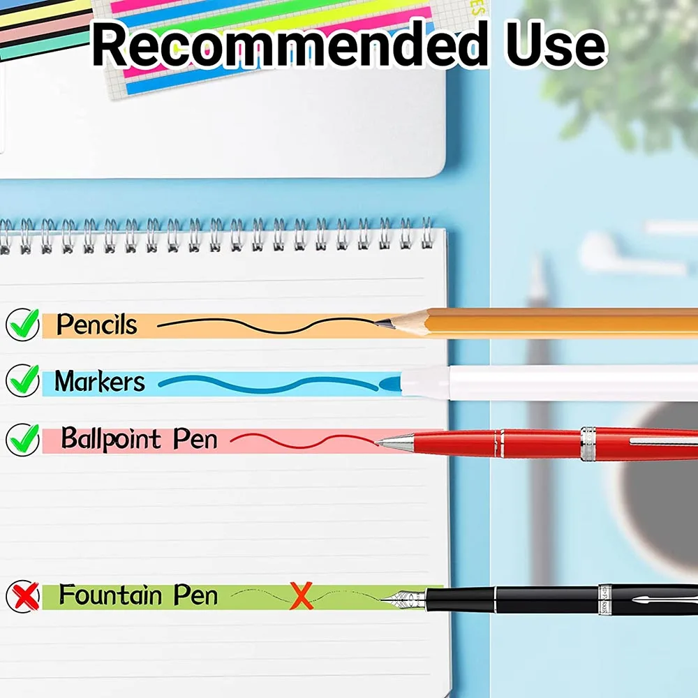 460 Sheets Transperent Sticky Notes Self-adhesive See Through Memo Pad Index Bookmarks Sticky Notes School Stationery Supplies