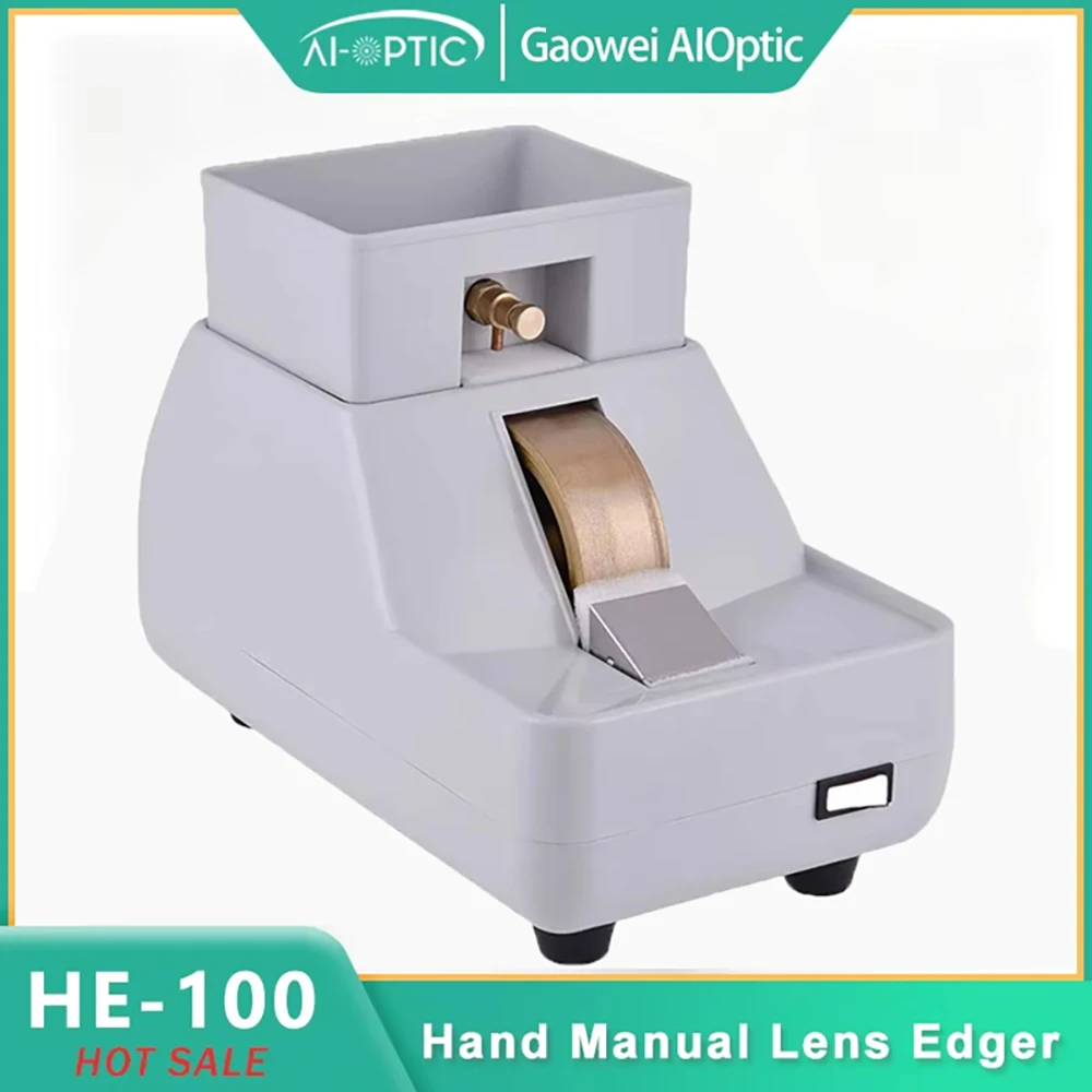 

Optical Hand Lens Grinder with 35W Multi-type Grinding Wheel, Double Holder 220V EU Plug for Lens Processing