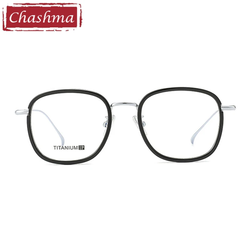 تشاشما النظارات الطبية البصرية خلات التيتانيوم الرجال النساء النظارات وصفة النظارات إطارات قصر النظر نظارات القراءة #2
