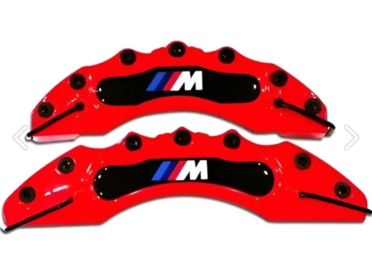 Red Caliper Cover 4 Pieces with M Logo for BMW vehicle