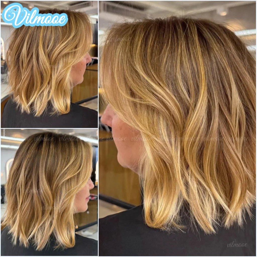 

Highlight Ombre Ash Blonde Short Bob Wigs Human Hair 13x4 HD Transparent Short Natural Wave Lace Front Wigs Human Hair For Women